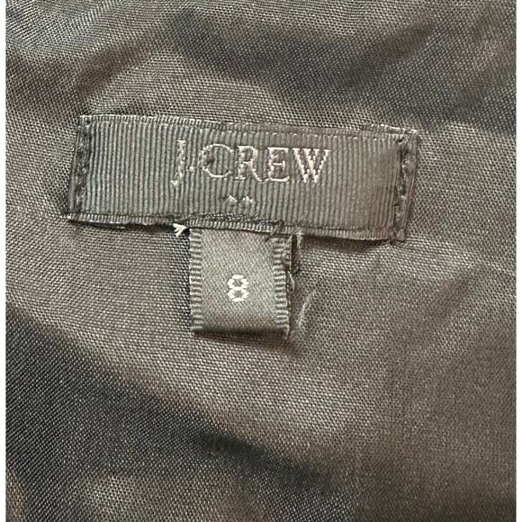 J. Crew Lace Overlay Dress Black Short Sleeve 22156 Size 8 - Picture 10 of 11